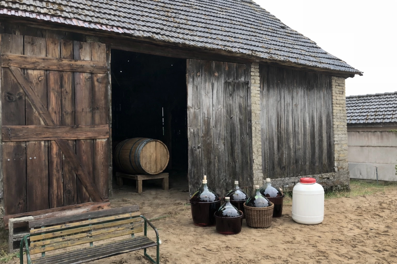 Stodola exteriér - Začiatky Barn